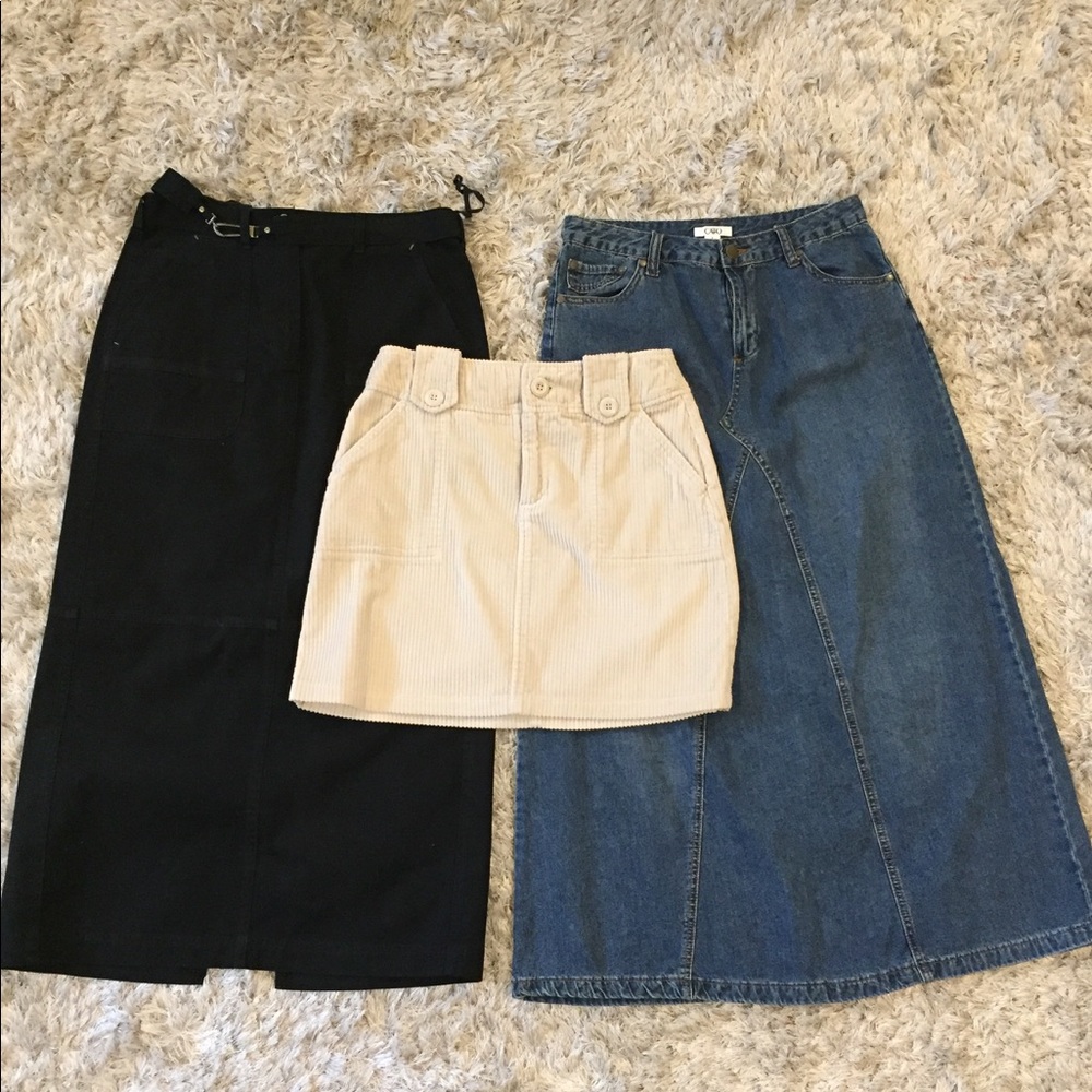 👩🏻WOMEN’S 3 SKIRT BUNDLE (2 Maxi,1 Mini)👩🏻